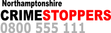 Crimestoppers - 0800 555 111